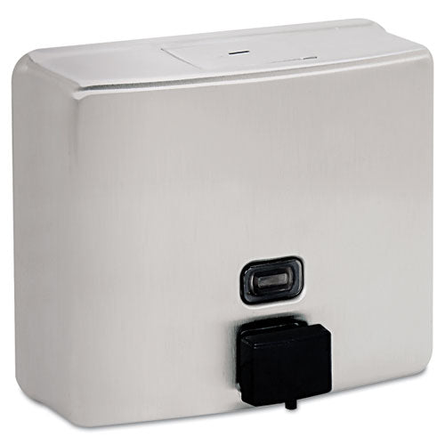 ConturaSeries Surface-Mounted Liquid Soap Dispenser, 40 oz, 7 x 3.31 x 6.13, Stainless Steel Satin-(BOB4112)