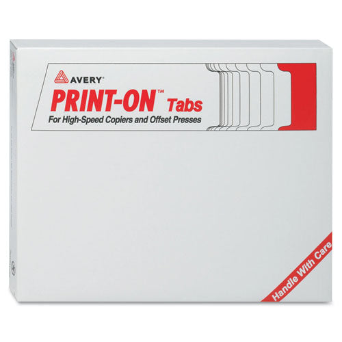 Customizable Print-On Dividers, 3-Hole Punched, For Xerox 5090 Copiers, 5-Tab, 11 x 8.5, White, 30 Sets-(AVE20406)