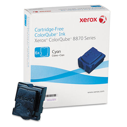 108R00950 Solid Ink Stick, 17,300 Page-Yield, Cyan, 6/Box-(XER108R00950)