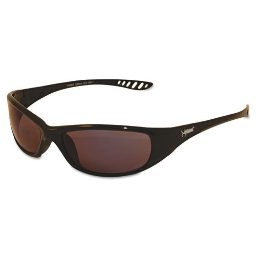 V40 HellRaiser Safety Glasses, Black Frame, Blue Mirror Lens-(KCC20543)