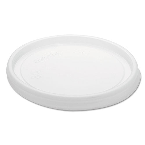 Non-Vented Cup Lids, Fits 6 oz Cups, 2, 3.5, 4 oz Food Containers, Translucent, 1,000/Carton-(DCC6JLNV)