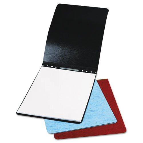 PRESSTEX Report Cover with Tyvek Reinforced Hinge, Top Bound, Two-Piece Prong Fastener, 2" Capacity, 11 x 14, Red/Red-(ACC19028)