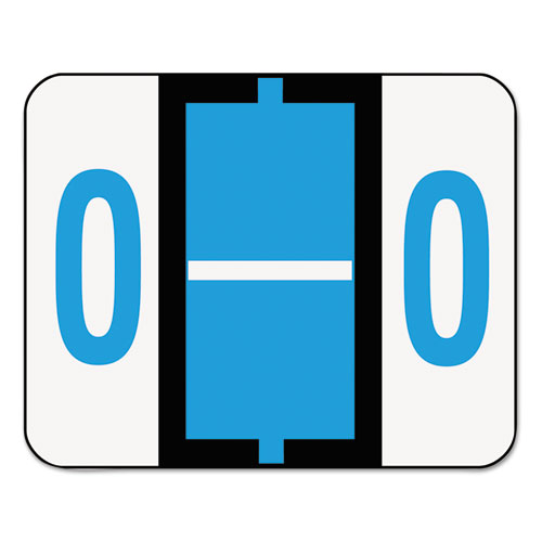 A-Z Color-Coded End Tab Filing Labels, O, 1 x 1.25, White, 500/Roll-(SMD67085)