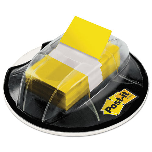 Page Flags in Desk Grip Dispenser, 1 x 1.75, Yellow, 200/Dispenser-(MMM680HVYW)