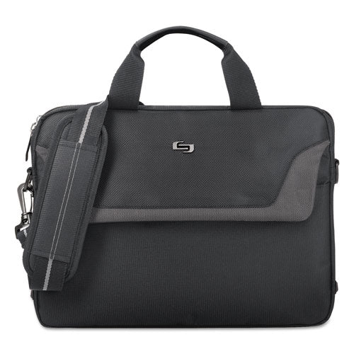 Pro Slim Brief, Fits Devices Up to 14.1", Polyester, 14 x 1.5 x 10.5, Black-(USLCLA1124)