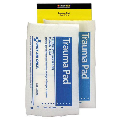 SmartCompliance Refill Trauma Pad, 5 x 9, White, 2/Bag-(FAOFAE6024)
