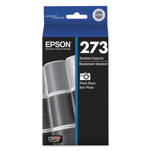 T273120-S (273) Claria Ink, 210 Page-Yield, Photo Black-(EPST273120S)
