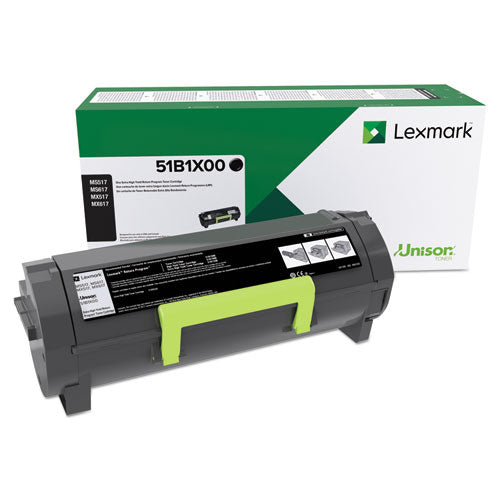 51B1X00 Unison Extra High-Yield Toner, 20,000 Page-Yield, Black-(LEX51B1X00)