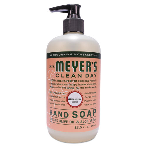 Clean Day Liquid Hand Soap, Geranium, 12.5 oz, 6/Carton-(SJN651332)