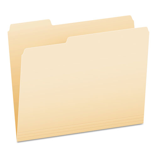 Manila File Folders, 1/3-Cut Tabs: Left Position, Letter Size, 0.75" Expansion, Manila, 100/Box-(PFX752131)