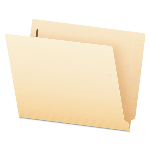 Manila End Tab Expanding Fastener Folders, 2-Ply Tabs, 0.75" Expansion, 1 Fastener, Letter Size, Manila Exterior, 50/Box-(PFXH10U1)