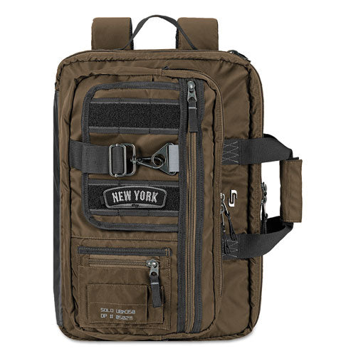 Zone Briefcase, Fits Devices Up to 15.6", Nylon, 4.25 x 17.5 x 17.5, Bronze-(USLUBN3503)