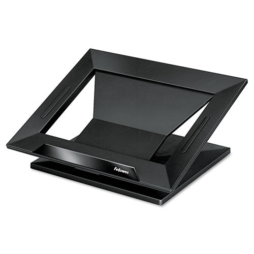 Designer Suites Laptop Riser, 13.19" x 11.19" x 4", Black Pearl, Supports 25 lbs-(FEL8038401)