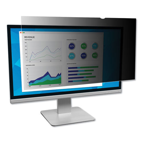 Frameless Blackout Privacy Filter for 24" Widescreen Flat Panel Monitor, 16:9 Aspect Ratio-(MMMPF240W9B)