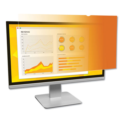 Gold Frameless Privacy Filter for 19" Widescreen Flat Panel Monitor, 16:10 Aspect Ratio-(MMMGF190W1B)