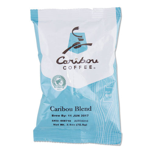 Caribou Blend Ground Coffee, 2.5 oz, 18/Carton-(CCF008710)