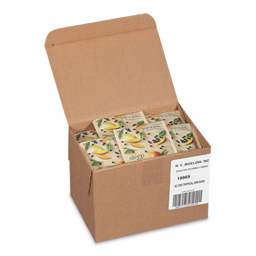 steep Cafe Organic Green Tea, Tropical, 50 Bags/Carton-(BTCRCB19969)