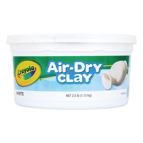 Air-Dry Clay,White, 2.5 lbs-(CYO575050)