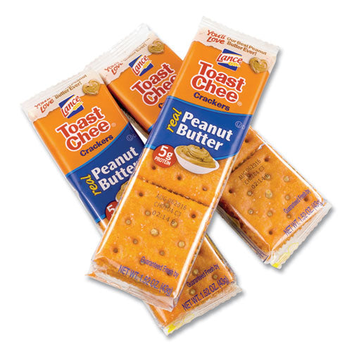 Toast Chee Peanut Butter Cracker Sandwiches, 1.52 oz Pack, 40 Packs/Box, Ships in 1-3 Business Days-(GRR22000542)