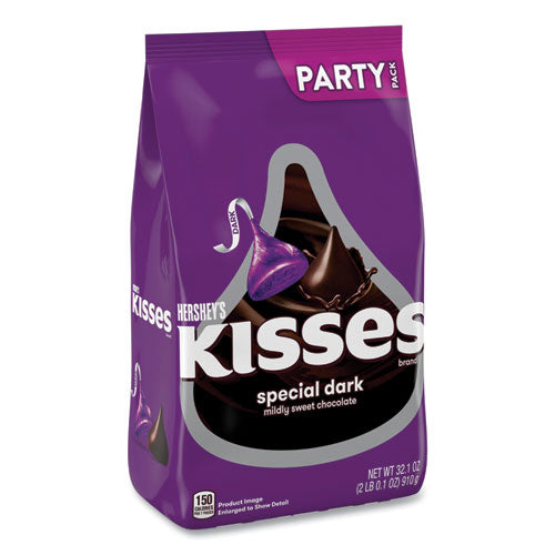 KISSES Special Dark Chocolate Candy, Party Pack, 32.1 oz Bag, Ships in 1-3 Business Days-(GRR24600419)