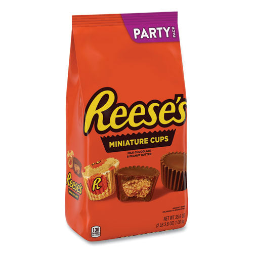 Peanut Butter Cups Miniatures Party Pack, Milk Chocolate, 35.6 oz Bag, Ships in 1-3 Business Days-(GRR24600412)