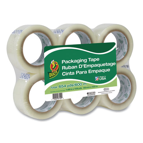 Commercial Grade Packaging Tape, 3" Core, 1.88" x 109 yds, Clear, 6/Pack-(DUC240054)