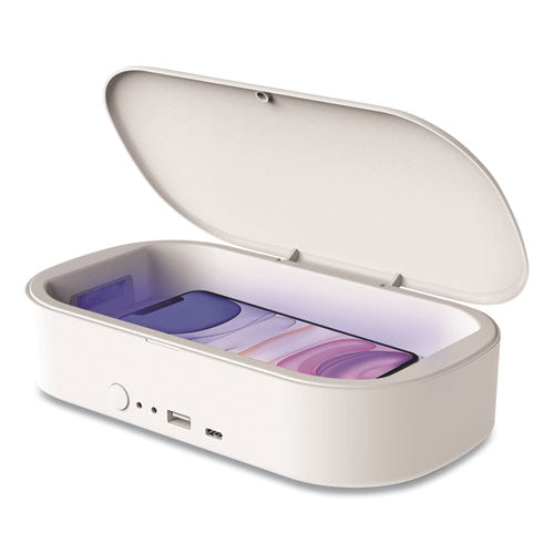 Portable UV Sterilizer for Mobile Phones, White-(NMDPUS60883)