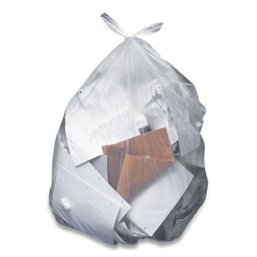 Linear Low-Density Can Liners, 45 gal, 2 mil, 40" x 46", Clear, 100/Carton-(CWZ235755)