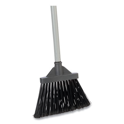 Polypropylene Bristle Lobby Broom, 36" Handle, Gray-(CWZ24420005)
