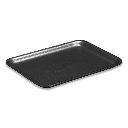 Supermarket Tray, #4PZ, 9.25 x 7.25 x 1.38, Black, Foam, 400/Carton-(PCT51P904PZ)