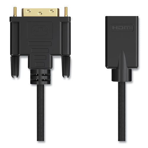 DVI to HDMI Adapter, 6", Black-(NXT24400010)