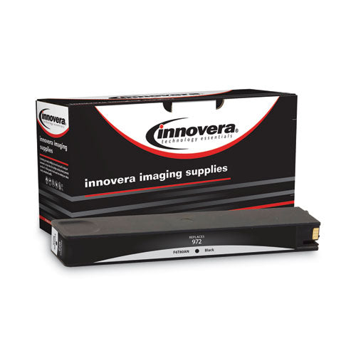 Remanufactured Black Ink, Replacement for 972 (F6T80AN), 3,500 Page-Yield-(IVRF6T80AN)