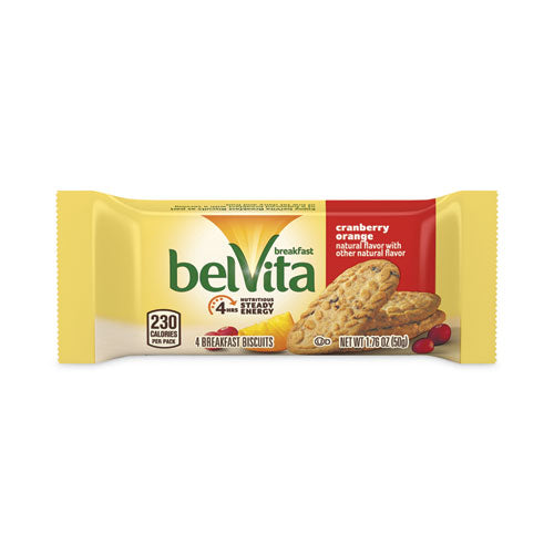Cranberry Orange Crunchy Breakfast Biscuits, 1.76oz Packet of 6, 5 Packs/Box, 6 Boxes/Carton, Ships in 1-3 Business Days-(GRR30700145)