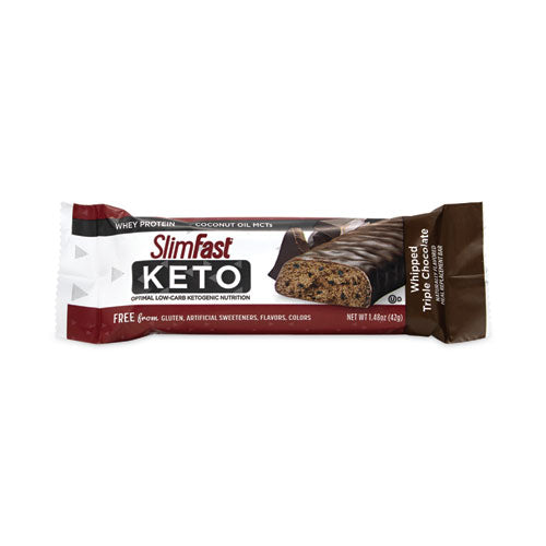 Whipped Triple Chocolate Keto Meal Bar, 1.48 oz Bar, 5 Bars/Box, 2 Boxes, Ships in 1-3 Business Days-(GRR30700129)