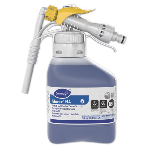 Glance NA Glass and Multi-Surface Cleaner, 1.5 L, 2/Carton-(DVO100975198)
