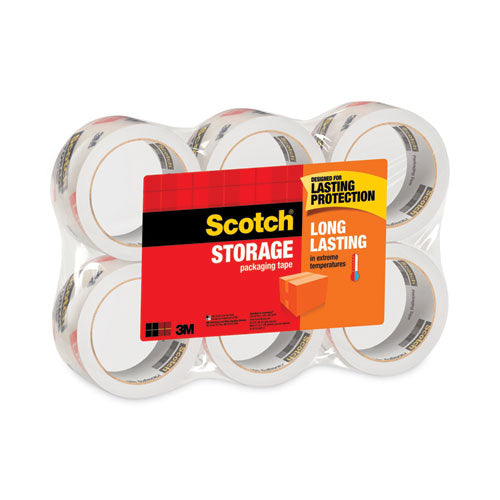 Storage Tape, 3" Core, 1.88" x 54.6 yds, Clear, 6/Pack-(MMM36506)