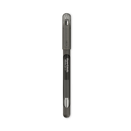 InkJoy Gel Pen, Stick, Medium 0.7 mm, Black Ink, Black Barrel, Dozen-(PAP2022985)