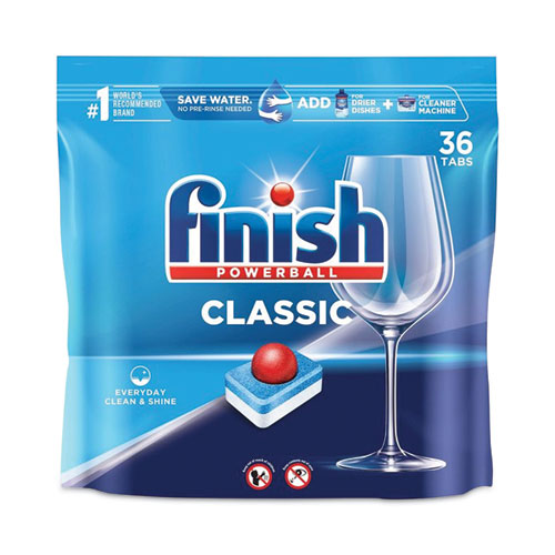 Powerball Classic Dishwasher Tabs, Fresh Scent, 36/Pack, 4 Packs/Carton-(RAC20639CT)