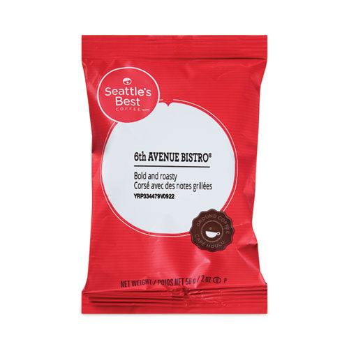 Premeasured Coffee Packs, 6th Avenue Bistro, 2.1 oz Packet, 72/Carton-(SEA11008560CT)