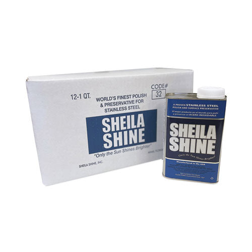 Stainless Steel Cleaner and Polish, 1 qt Can, 12/Carton-(SSI2CT)
