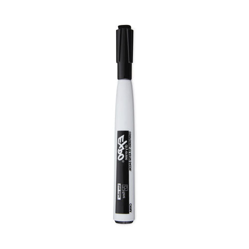 Magnetic Dry Erase Marker, Fine Bullet Tip, Black, 4/Pack-(SAN1944745)