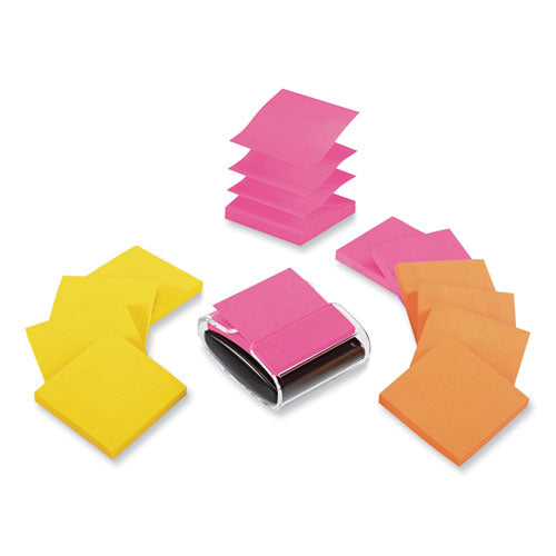 Pop-up Dispenser Value Pack, For 3 x 3 Pads, Black/Clear, Includes (12) Rio de Janeiro Super Sticky Pop-up Pad-(MMMR33012WDVA)