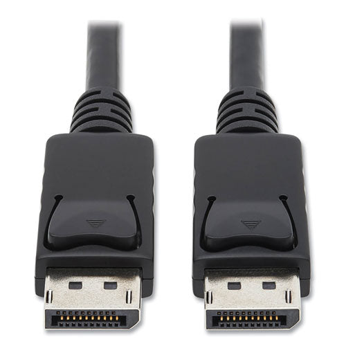 DisplayPort to DisplayPort Cable 4K with Latches, 10 ft, Black-(TRPP580010)