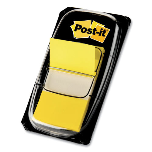 Marking Page Flags in Dispensers, Yellow, 50 Flags/Dispenser, 12 Dispensers/Box-(MMM680YW12)