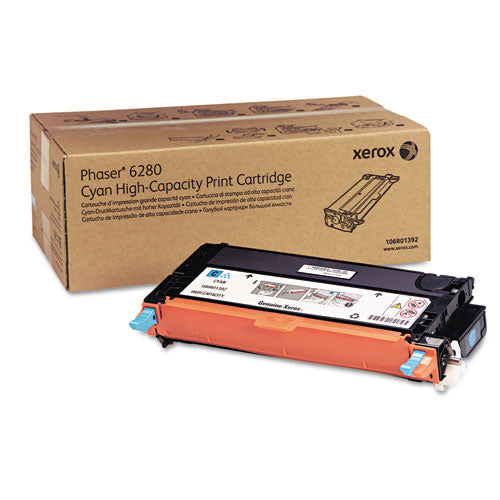 106R01392 High-Yield Toner, 5,900 Page-Yield, Cyan-(XER106R01392)