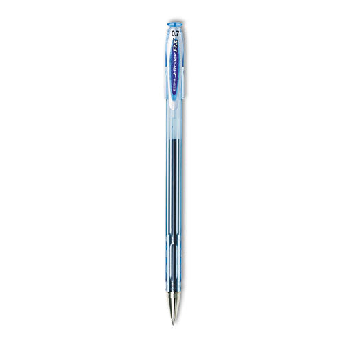 J-Roller RX Gel Pen, Stick, Medium 0.7 mm, Blue Ink, Translucent Blue Barrel, 12/Pack-(ZEB43120)