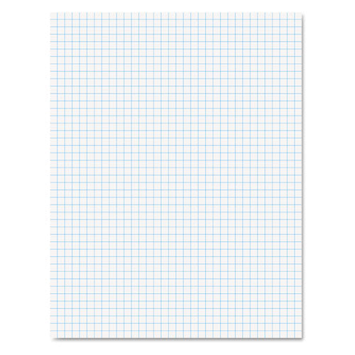 Quadrille Pads, Quadrille Rule (4 sq/in), 50 White (Heavyweight 20 lb Bond) 8.5 x 11 Sheets-(TOP22000)