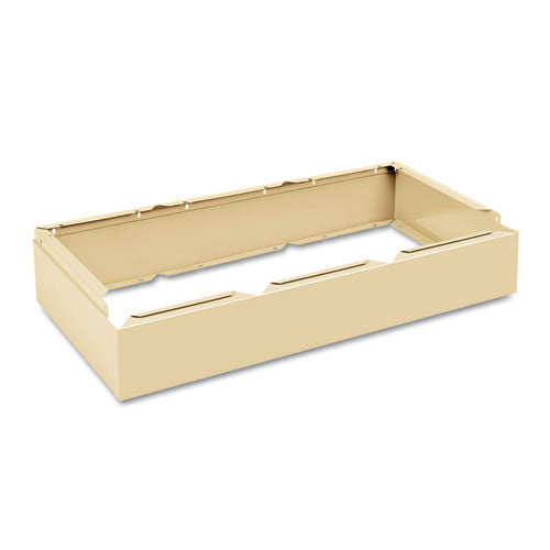 Three Wide Closed Locker Base, 36w x 18d x 6h, Sand-(TNNCLB3618SD)