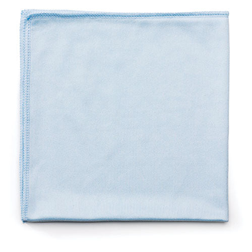 Executive Series Hygen Cleaning Cloths, Glass Microfiber, 16 x 16, Blue, 12/Carton-(RCPQ630)