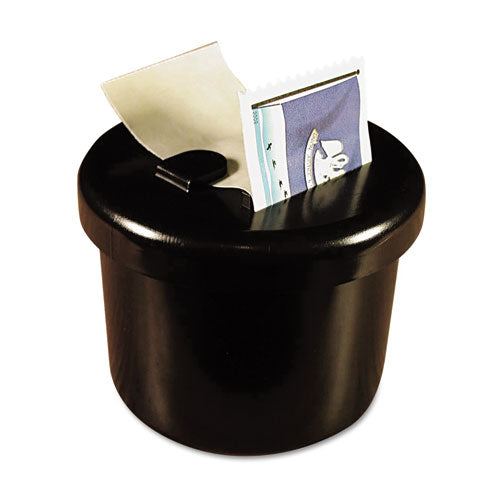Ultimate Stamp Dispenser, One 100 Count Roll, Black, Plastic, 2" Diameter x 1.69"h-(LEE40100)